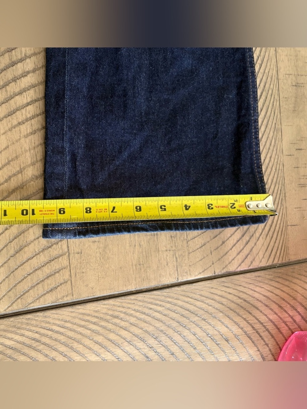 Like New Abercrombie & Fitch Women's Dark Wash Mid Rise Boot Cut Blue Jeans - Picture 7 of 9